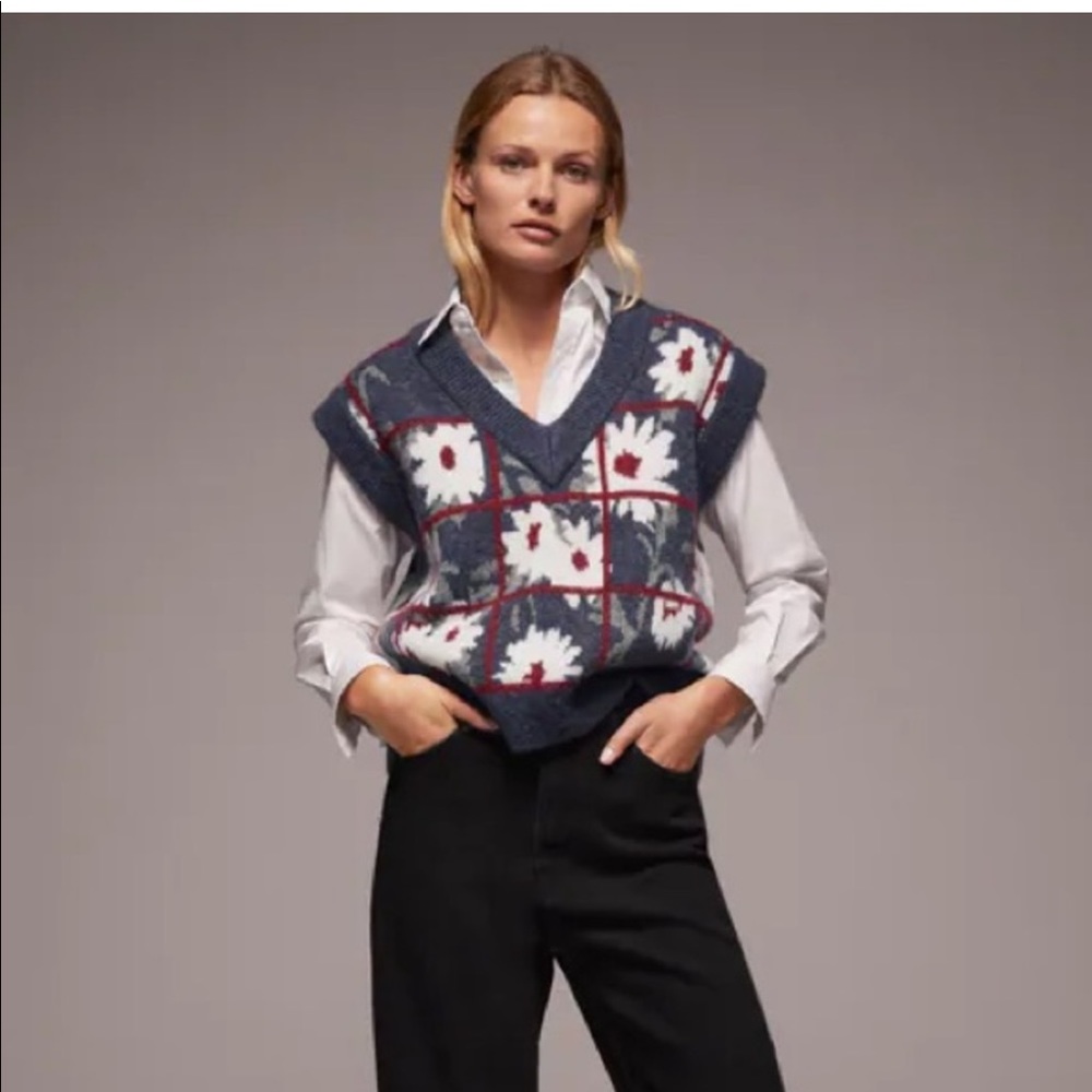 ZARA NWT SPECIAL EDITION FLORAL VEST